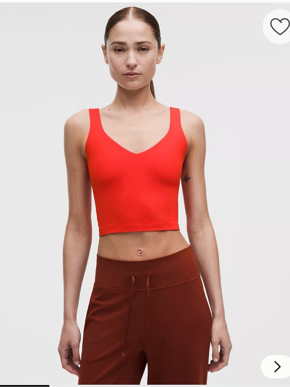 Lululemon Cherry Ember Red Align Tank Size 8